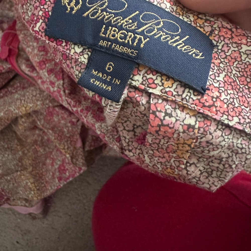 Liberty Pink and Cream Floral Dress